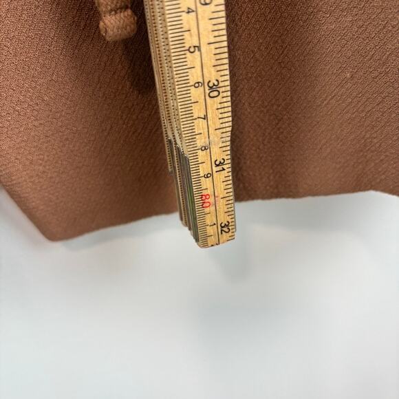 J.Crew Double Cloth Wool Coat Camel Italian Manifattura Di Carmignano Asymmetric - Picture 8 of 8